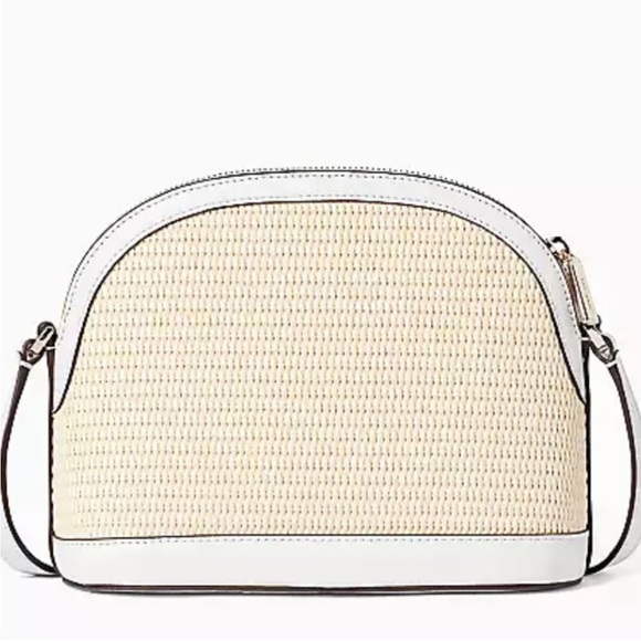 Kate Spade Sylvia Straw dome crossbody NWT - Picture 2 of 4